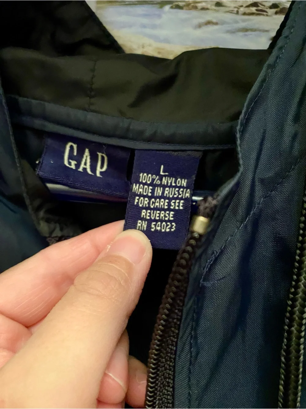 Vintage GAP Navy Pullover Anorak Windbreaker Jacket Men’s Large / Unisex